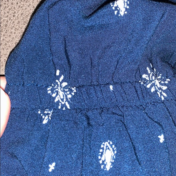 Blue dress with white design - Picture 6 of 8